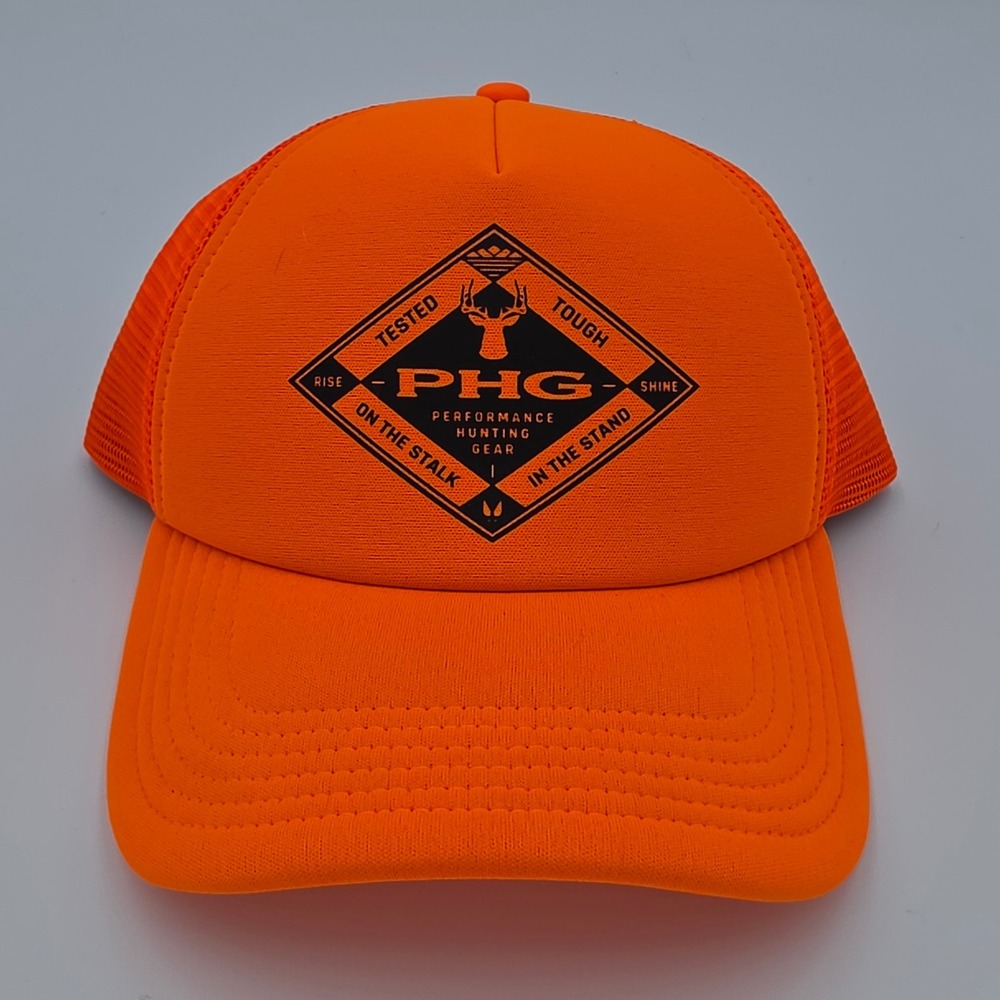 Columbia PHG Performance Hunting Gear Mesh Trucker Hat Blaze Orange CU7001 OS